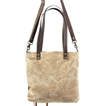 OHLAY KB368 TOTE Upcycled Wool Canvas Genuine Leather women bag western handbag purse